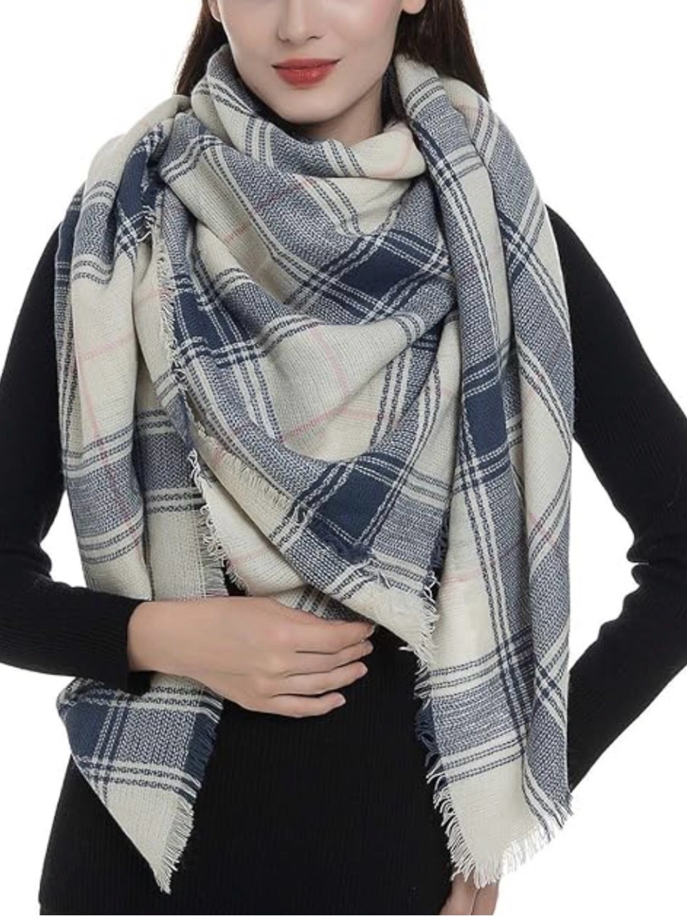 Dimore Trendy Plaid Blanket Scarf